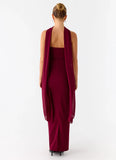 Libra Maxi Dress Dark Cherry