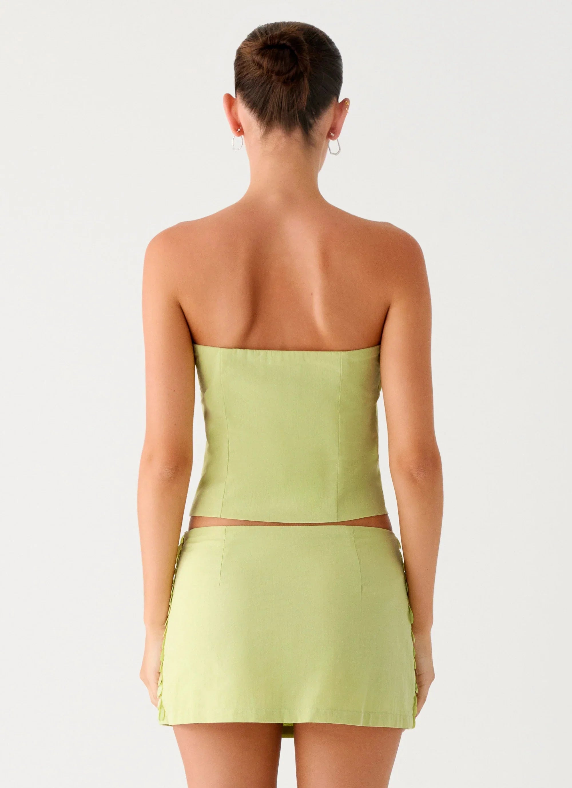 Jennie Beaded Mini Skirt Green