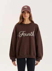 Chocolate Fourth Branded Sweatshirt
