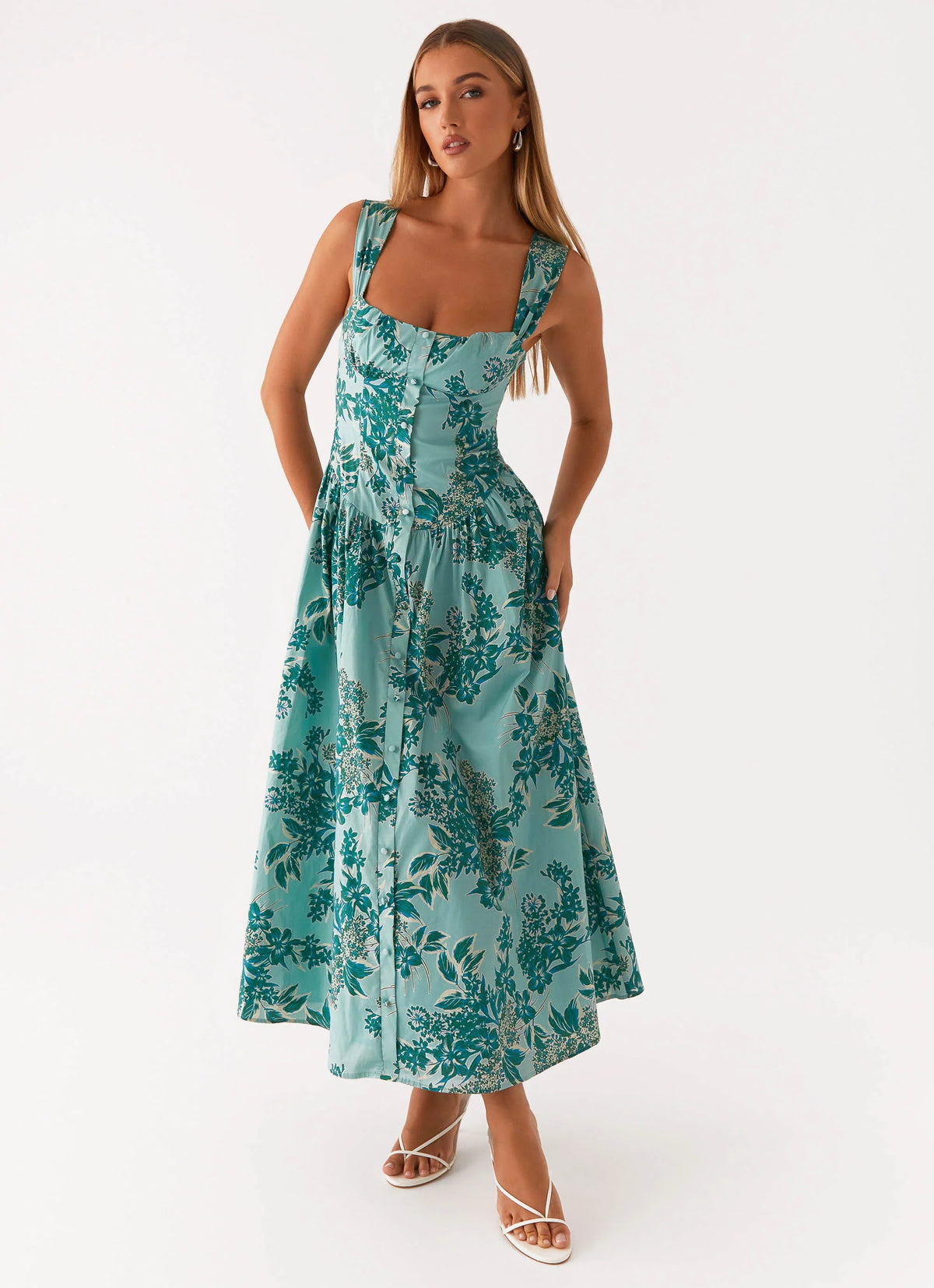 Emmalina Midi Dress Cloud Nine Floral