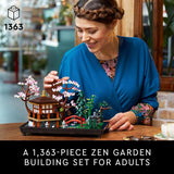 LEGO Icons Tranquil Garden Building Set Detailed Japanese Zen Garden DIY Kit for Adults Ages 18 Gift for Birthday Building Block Set for Home Decor 10315