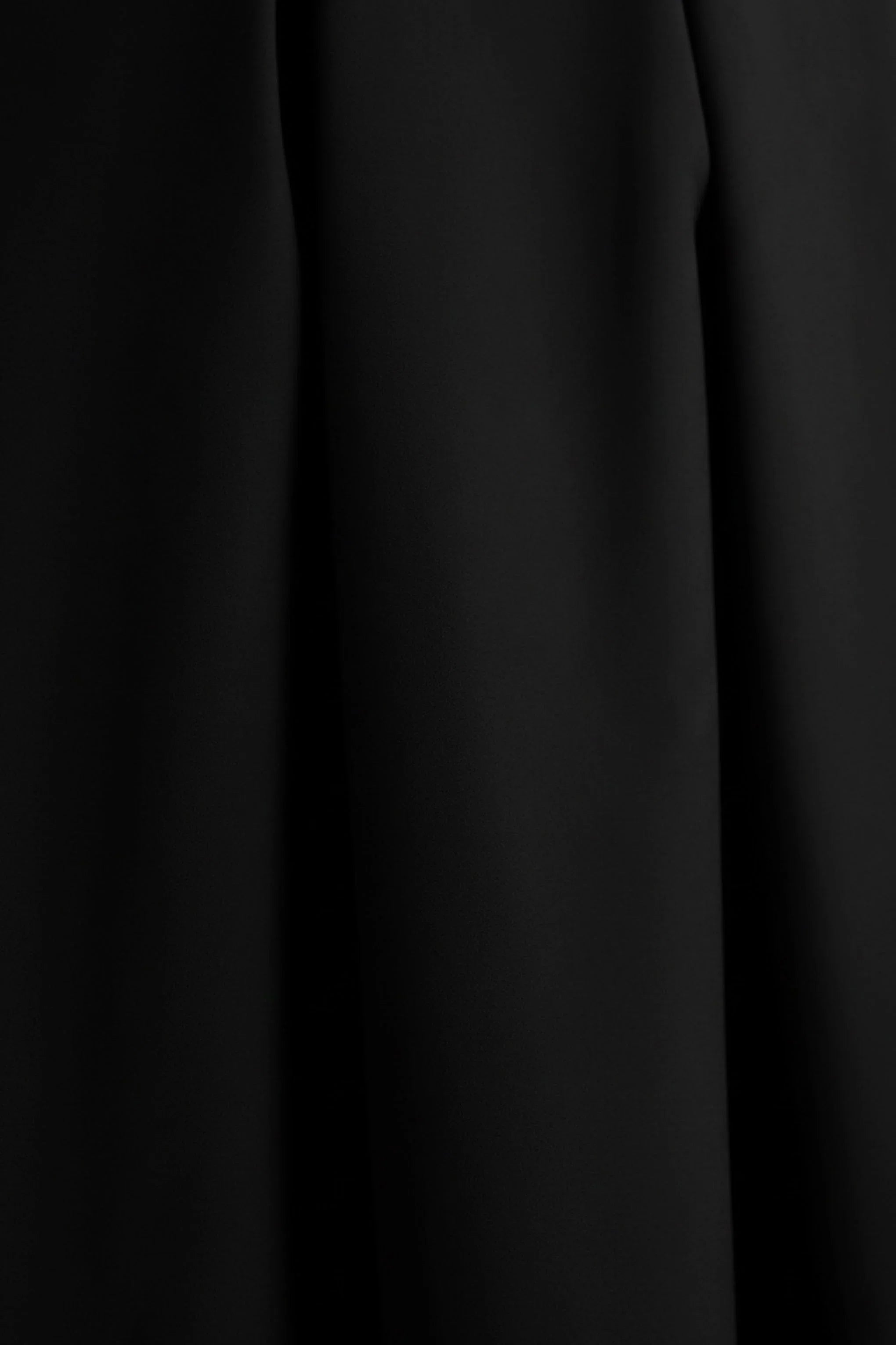 Thalia Black High Neck Midi Dress With Sheer Mesh Cape