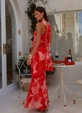 Under The Pagoda Maxi Dress Sicily Sunsets Print