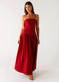 Vince Cami Maxi Dress Deep Red