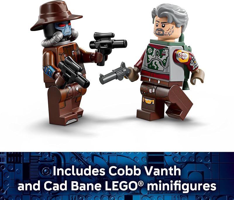 LEGO Star Wars Juguetes de construcción del vehículo espacial de Cobb Vanth para niños y niñas Juego de simulación para niños y fanáticos a partir de 7 años Regalo para cumpleaños Con