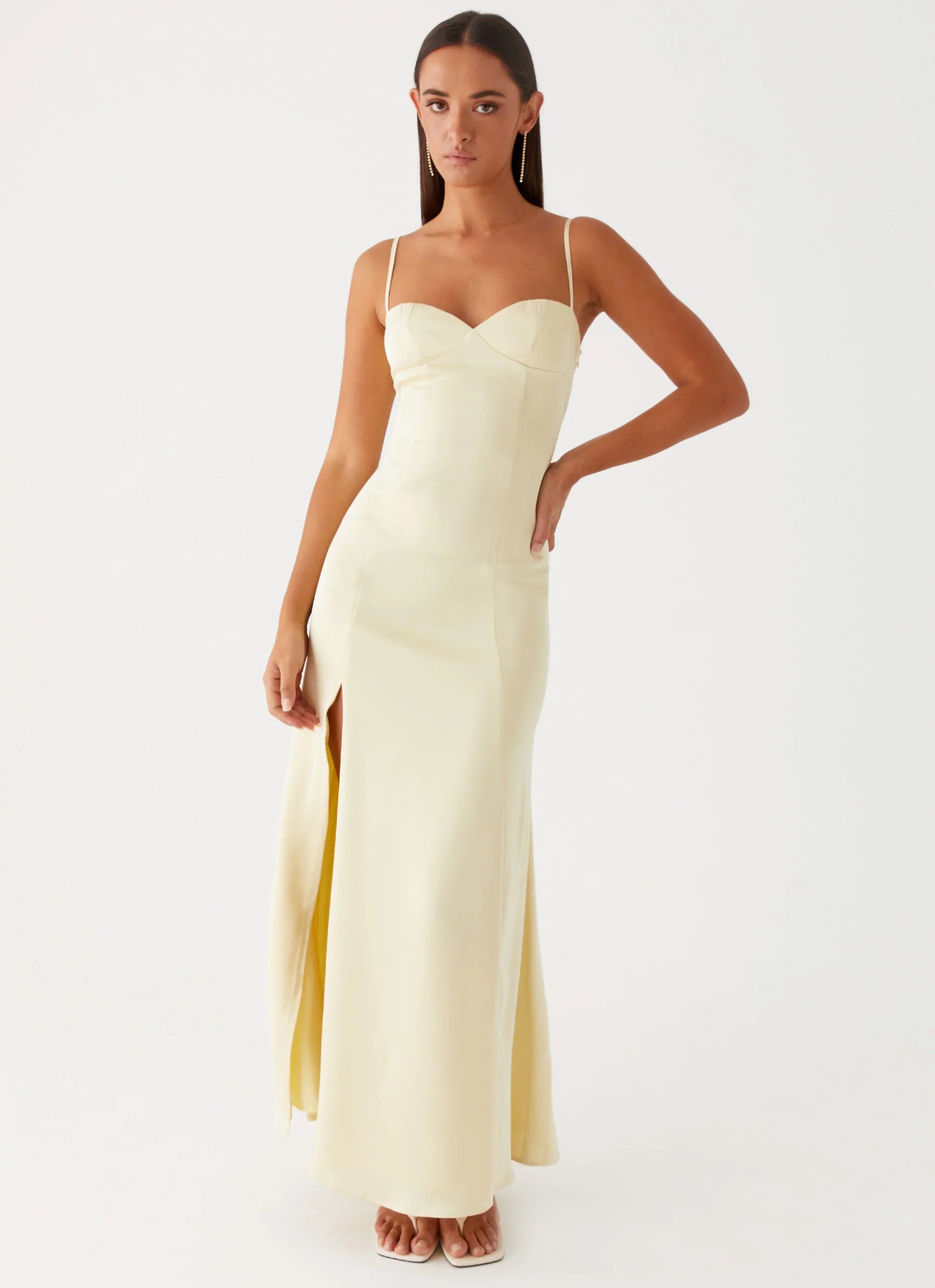 Miss Bloom Maxi Dress Lemon