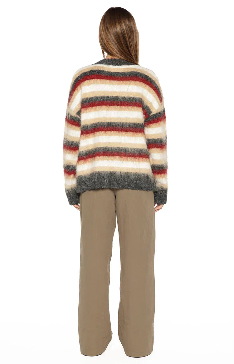 Sicily Multi Stripe Oversized Sweater