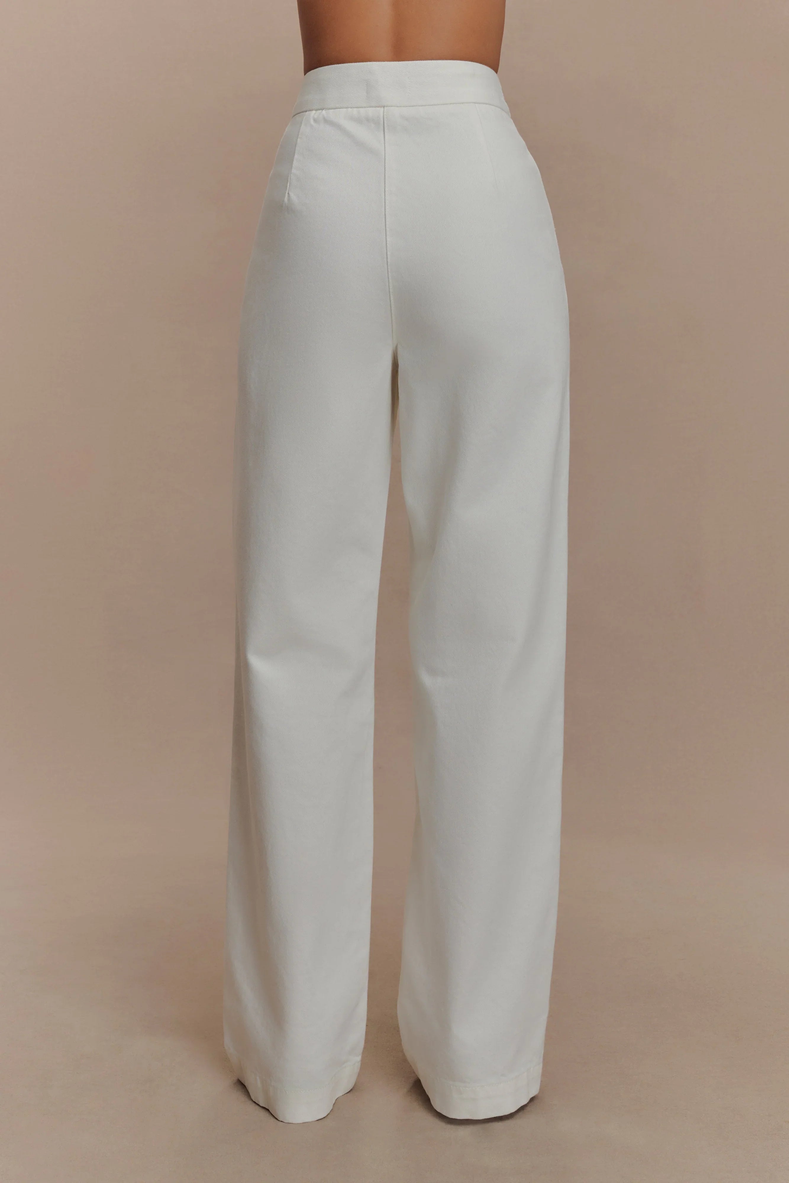Rayne Wide Leg Denim Jeans White