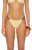 Ellis Yellow Polka Dot Bikini Bottoms