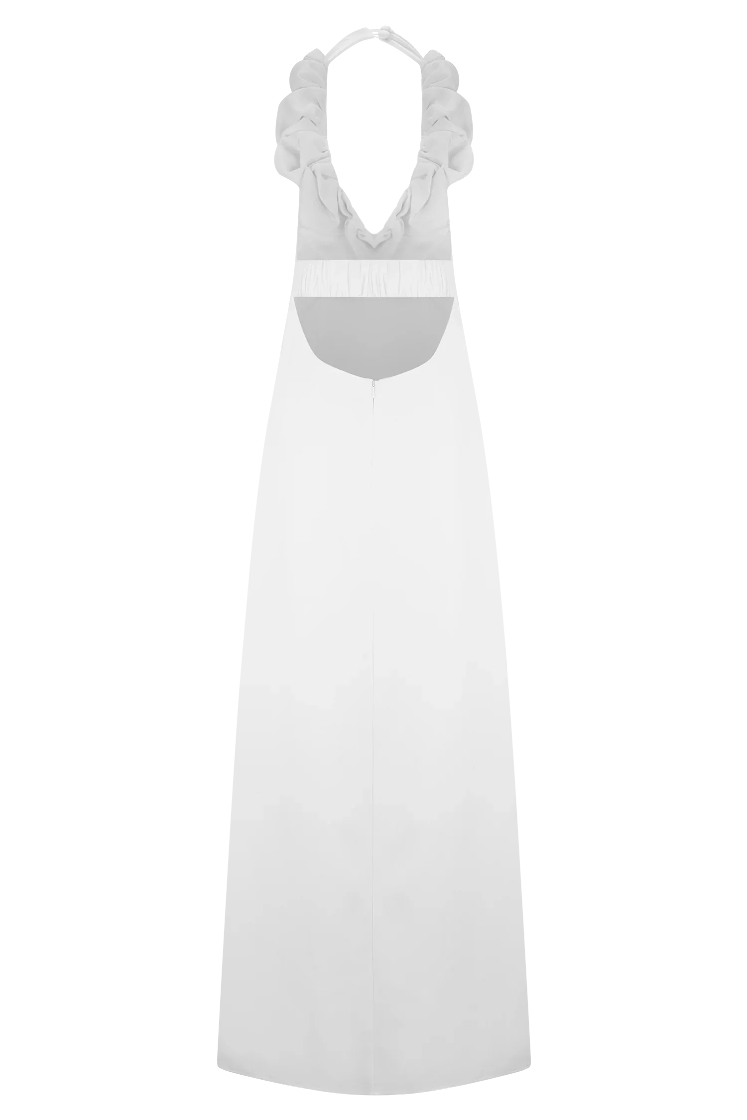 Carolyn Linen Bubble Maxi Dress White