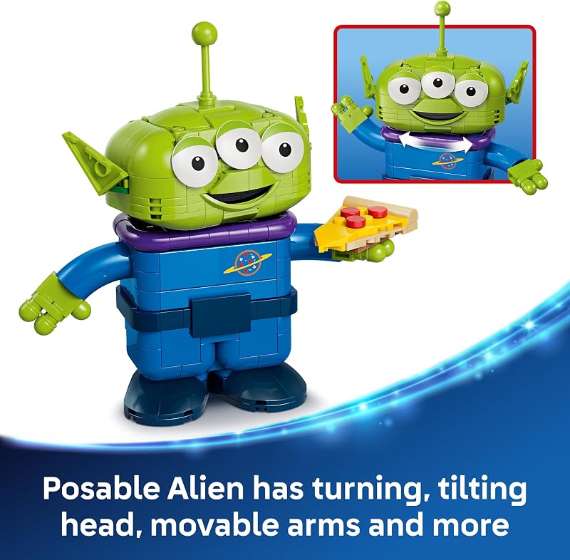 LEGO Disney and Pixar Toy Story Alien with Pizza Planet Rocket Ride Building Toy for Girls Boys Ages 9 Disney Gift Idea Kids Bedroom Decor 43307