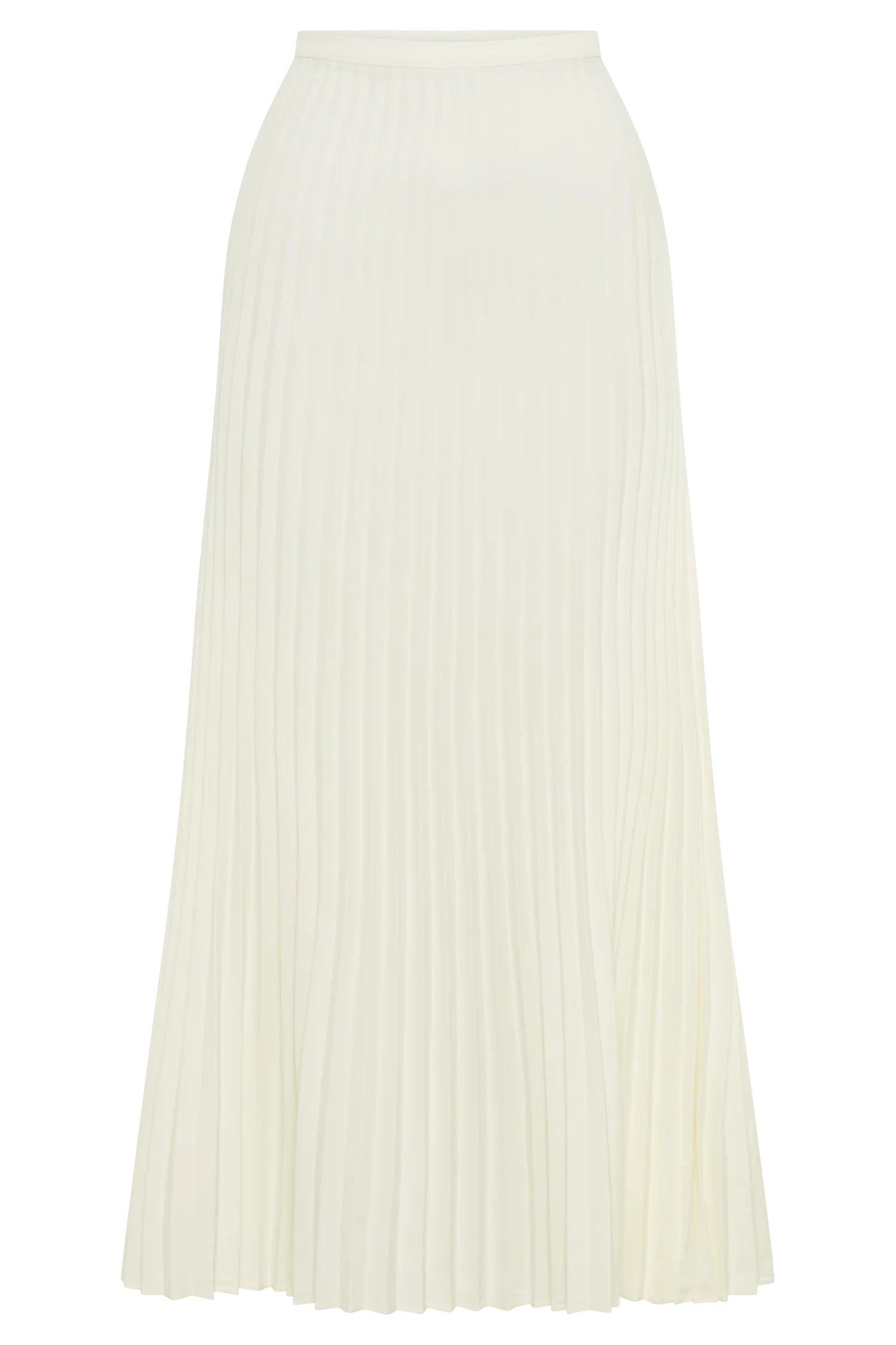 Twyla Pleated Suiting Maxi Skirt Ivory