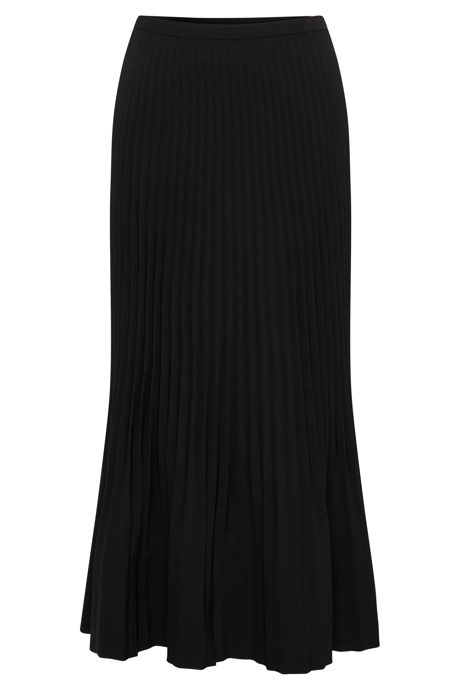 Twyla Pleated Suiting Maxi Skirt Black