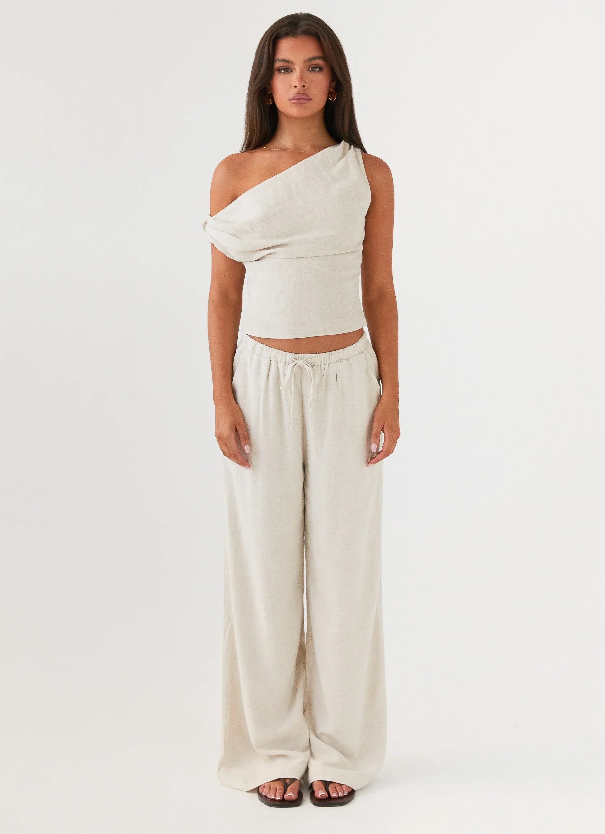 Set Sail Linen Pants Oat