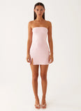 Enora Beaded Mini Dress Baby Pink