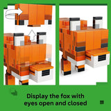 LEGO Minecraft The Fox Building Pretend Play Toy for Boys Girls Poseable Video Game Character for Kids Ages 10 Room Decor for Gaming Fans Gift Idea for Birthdays 21588