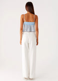 Glynne Frill Top Baby Blue