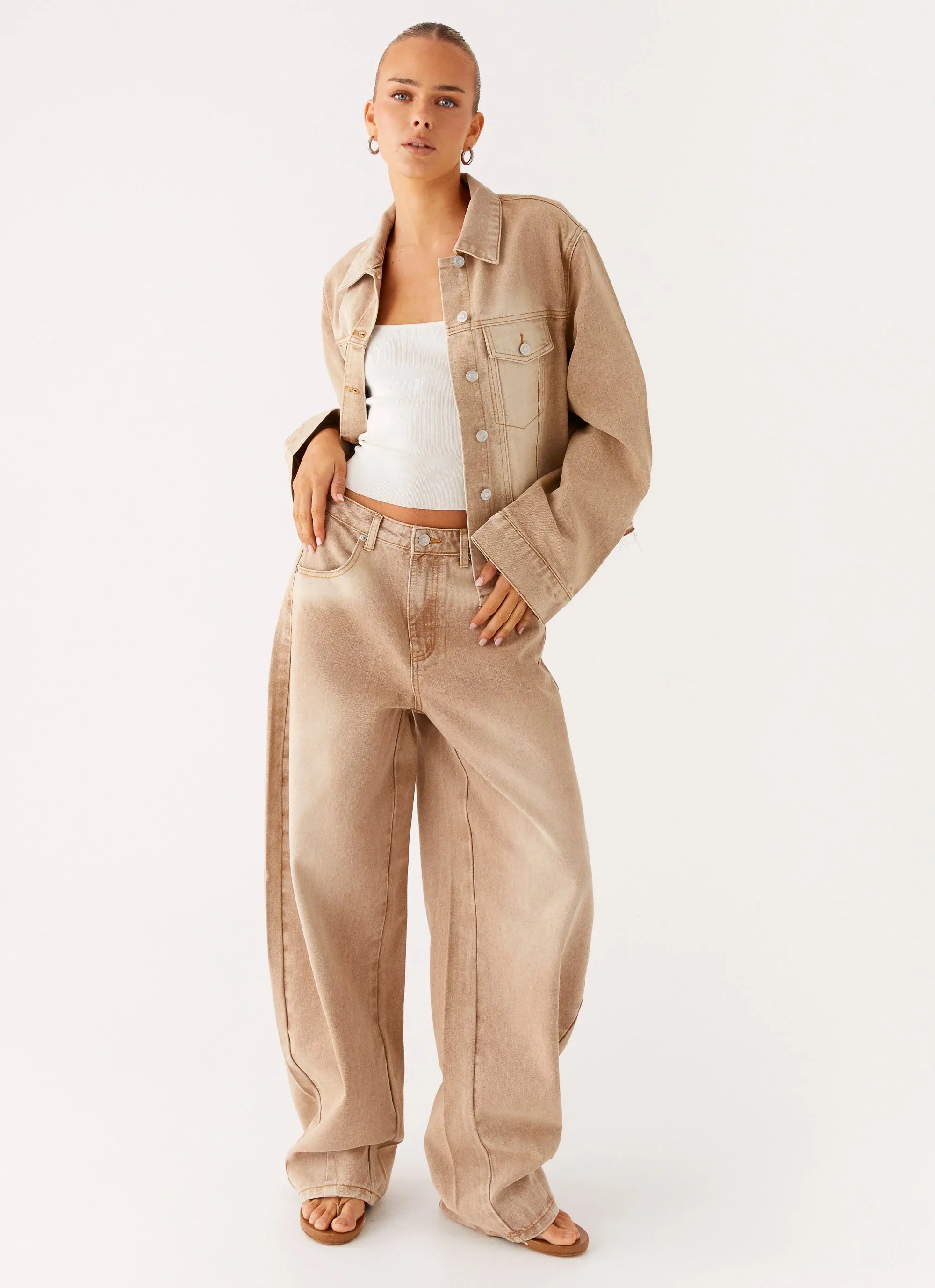 Khalil Denim Jacket Tan