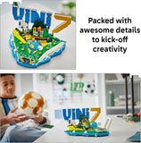 LEGO Editions Vini Jr Soccer Highlights Building Set for Boys Girls Ages 10 Collectible Soccer Gift W Plaque Kids Bedroom or Shelf Decor 43027
