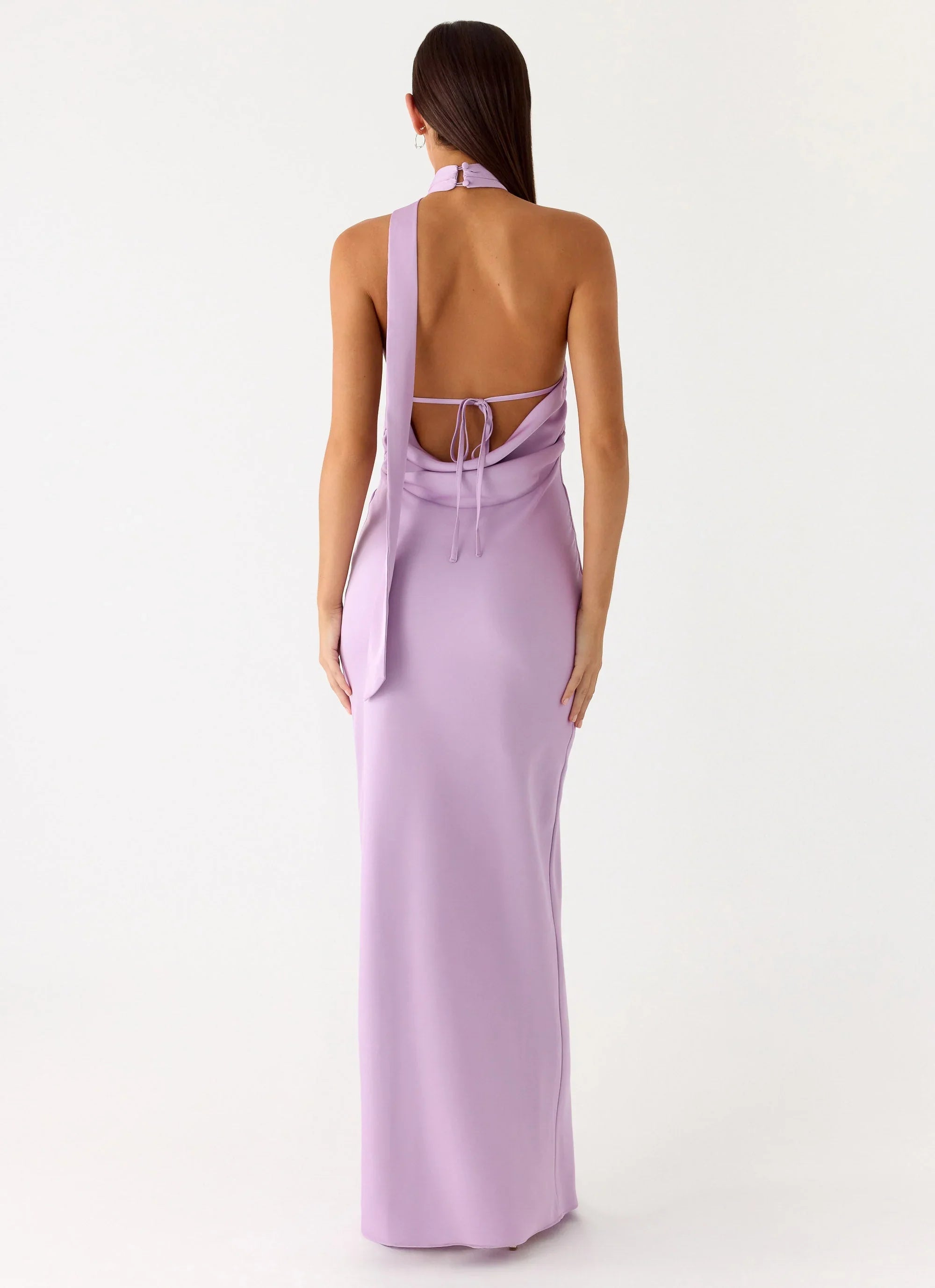 Keena Scarf Maxi Dress Lavender
