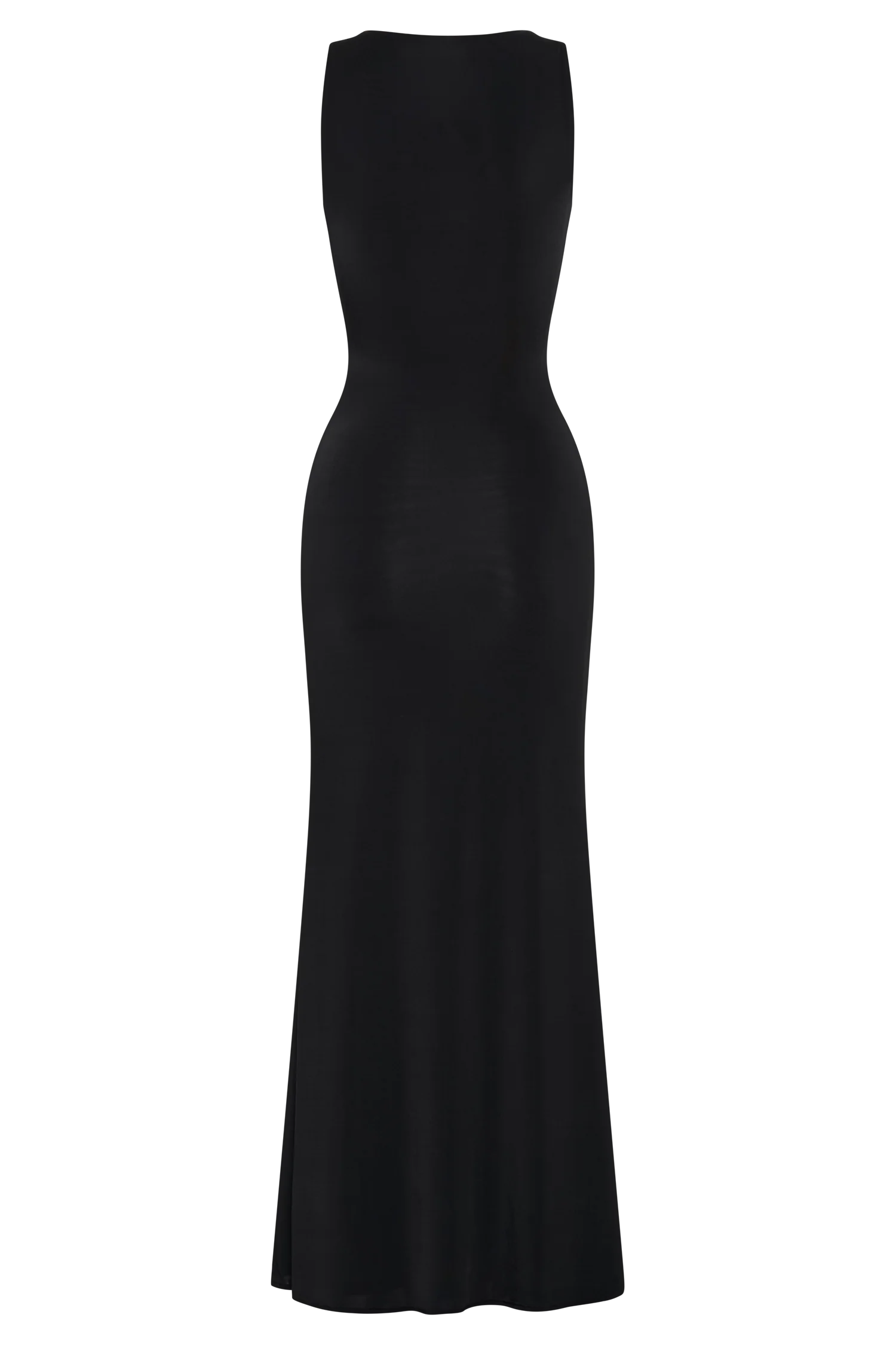 Beck Plunge Maxi Dress With Floral Hardware Black