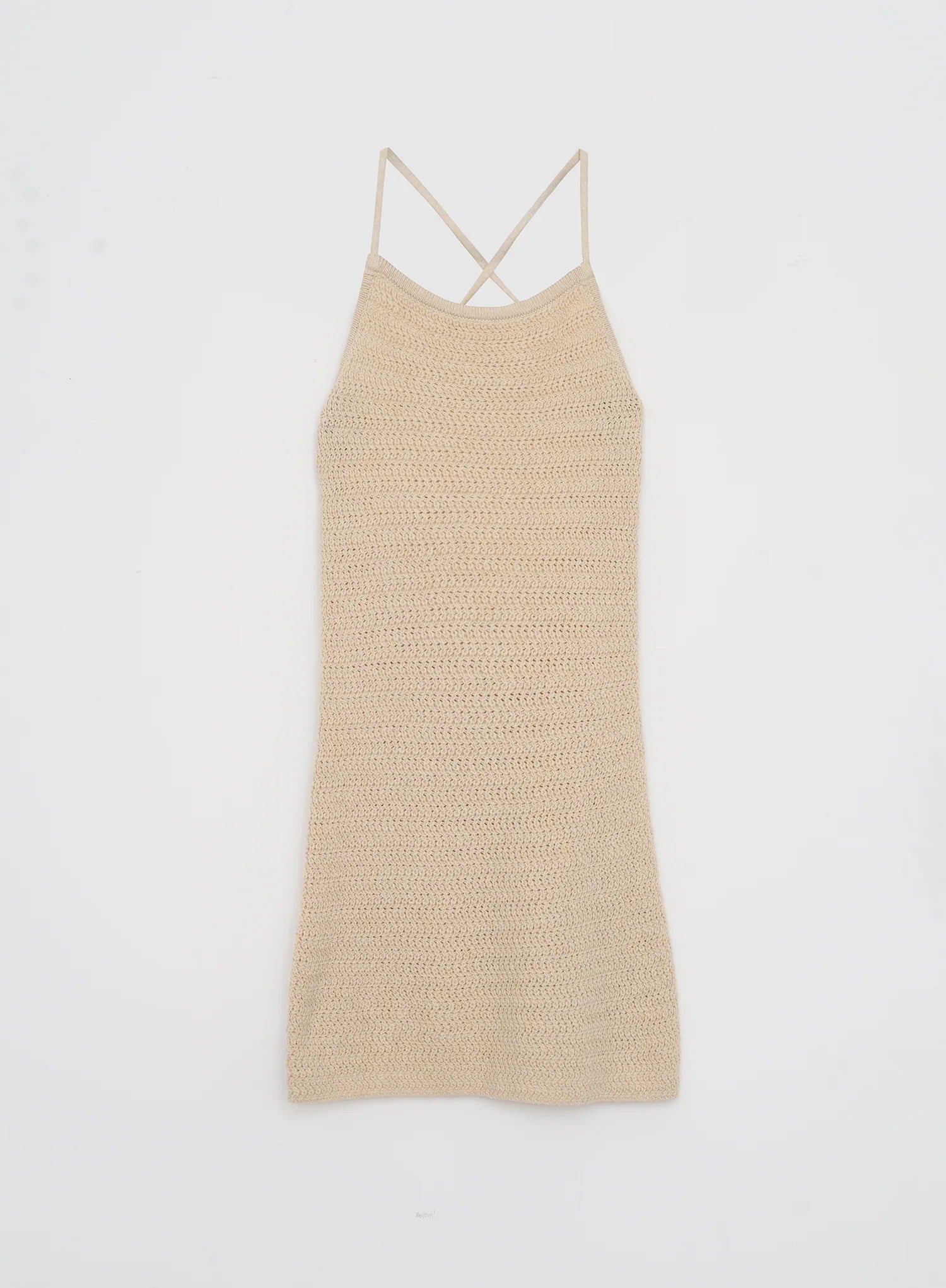 Cream Crochet Mini Dress