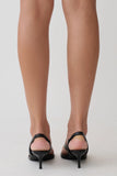 Mai Sling Back Thong Heel Black