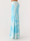 Moka Maxi Skirt Blooming Blue