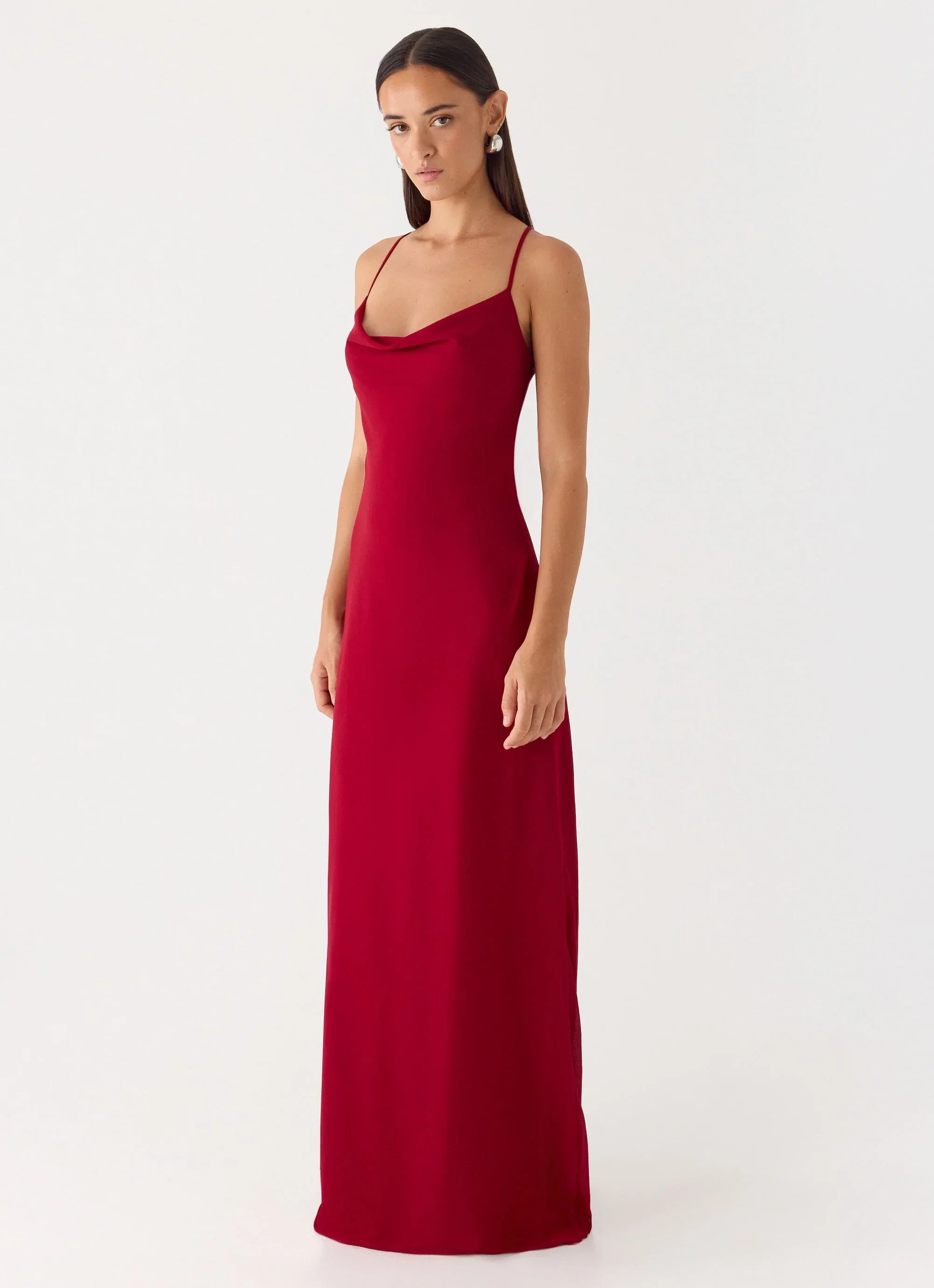 Saria Maxi Dress Deep Red