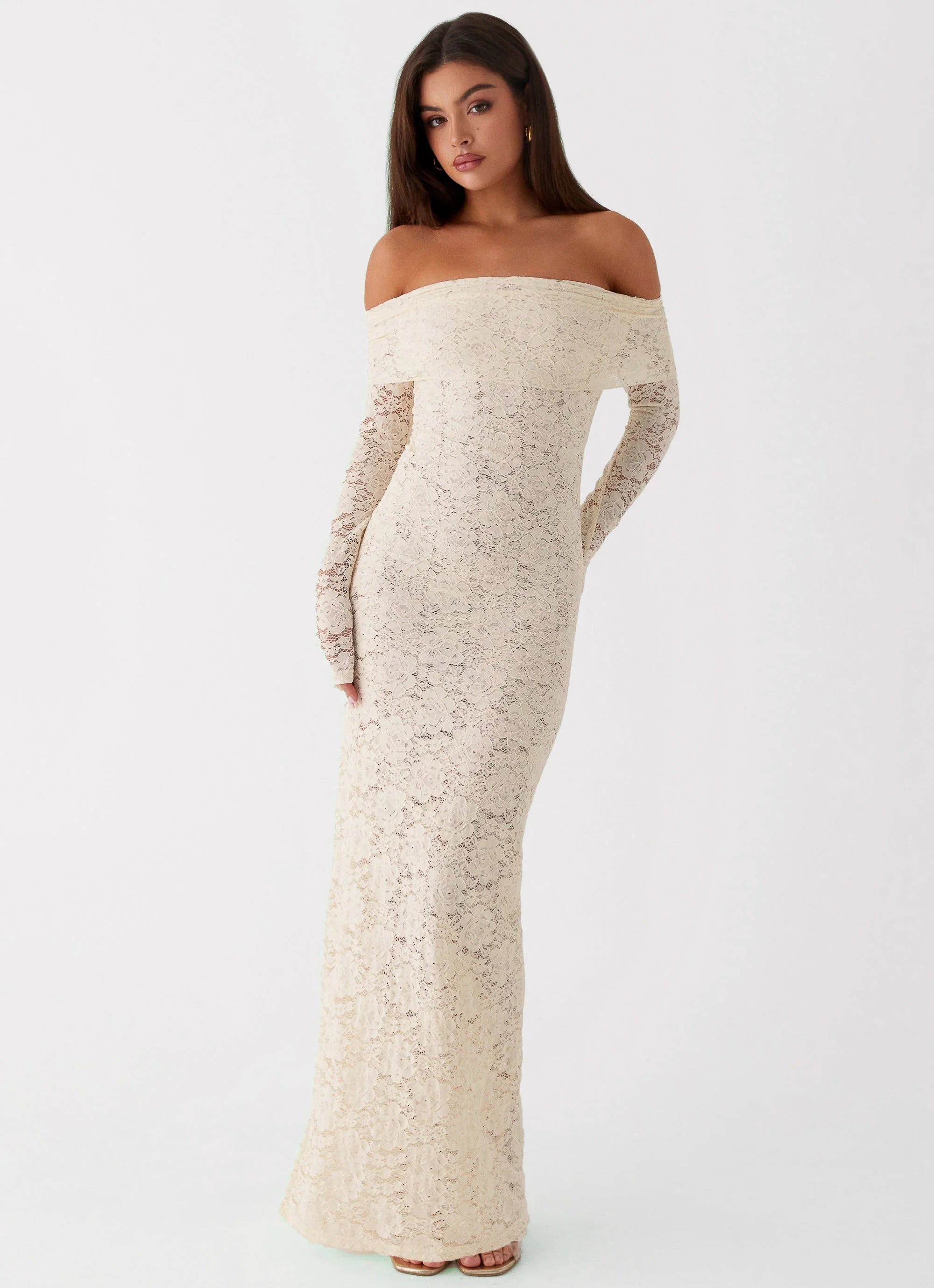 Yours Always Lace Maxi Dress Ivory