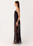 Jesiah Embellished Maxi Dress Black