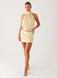 Willow Chiffon Top Yellow