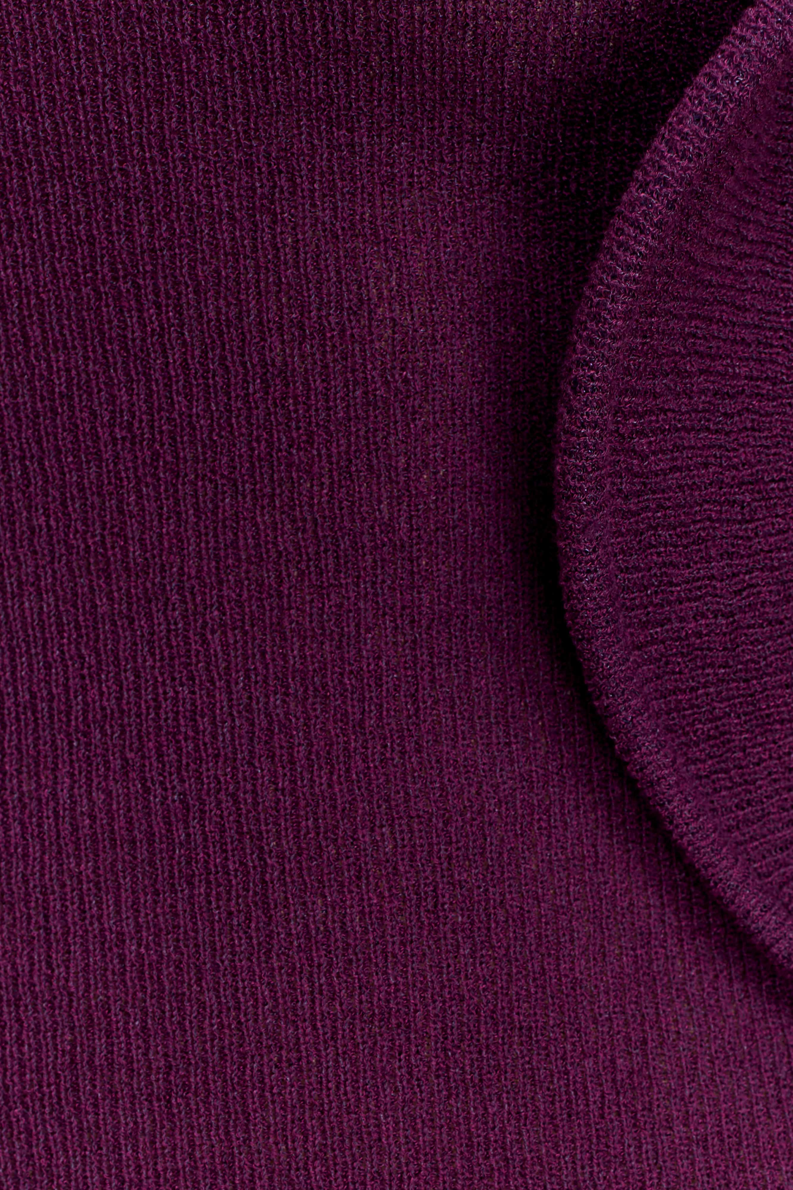 Sandrine Off Shoulder Knit Maxi Dress Plum
