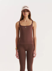 Chocolate Sculpting Seamless Gym Vest Top