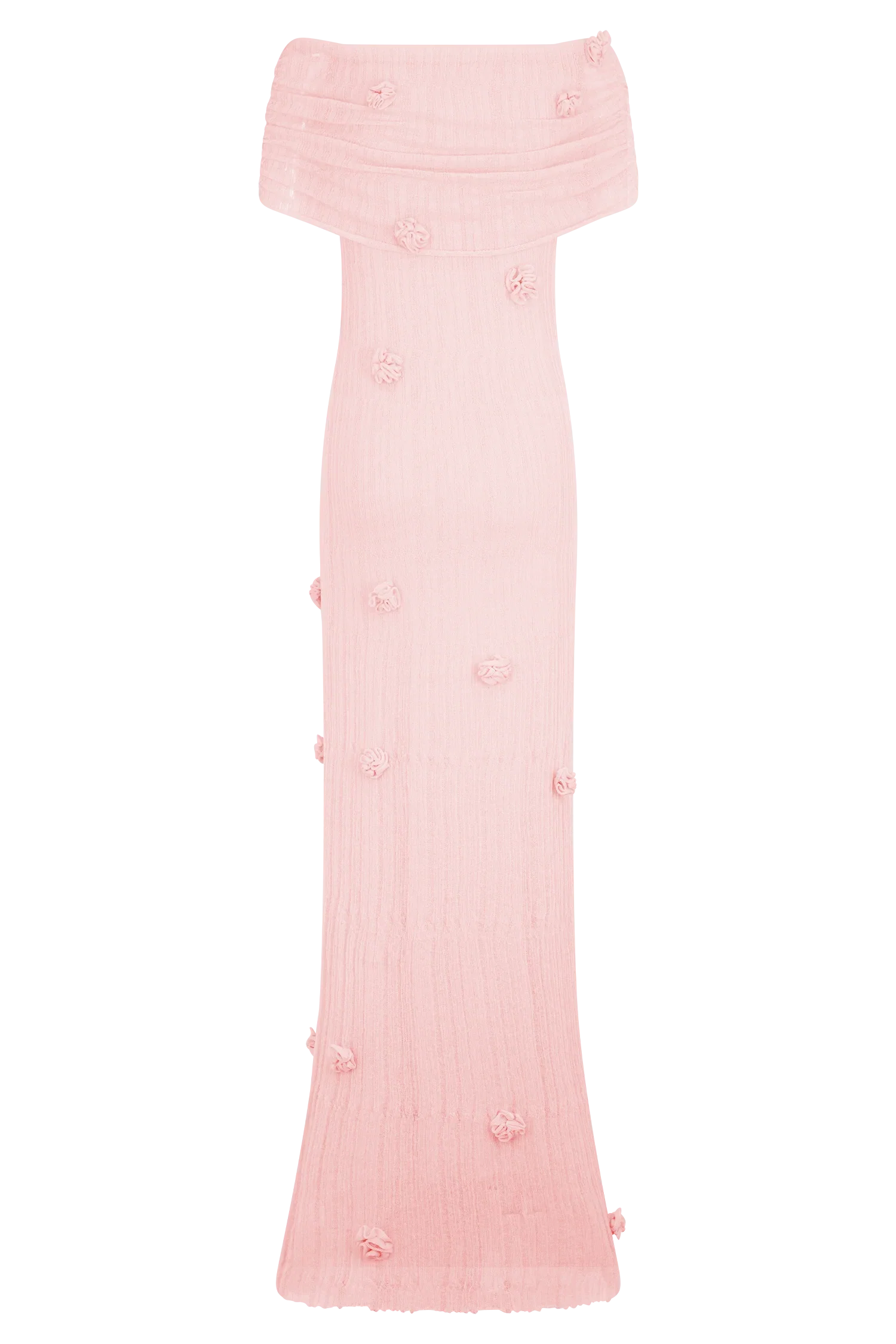 Brynn Orchid Knit Maxi Dress Pastel Pink