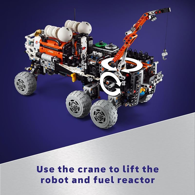 LEGO Technic Mars Crew Exploration Rover Building Toy Build Display for Room Decor Gift for Christmas Set for Boys Girls Ages 11 Years 42180