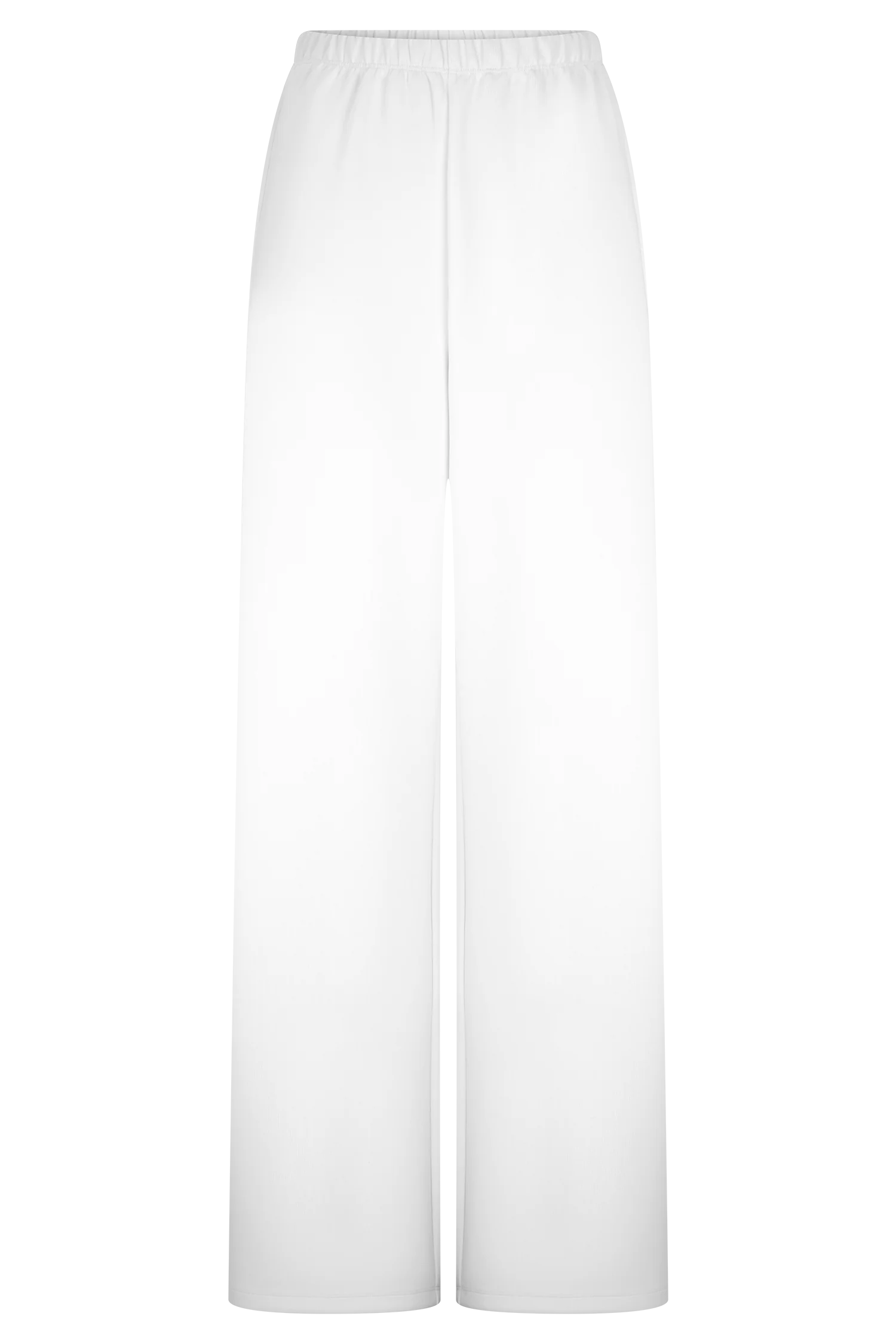 Janayia Cotton Wide Leg Pants White