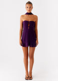 Avenue Mini Dress Plum