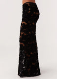Fiorella Floret Maxi Skirt Black