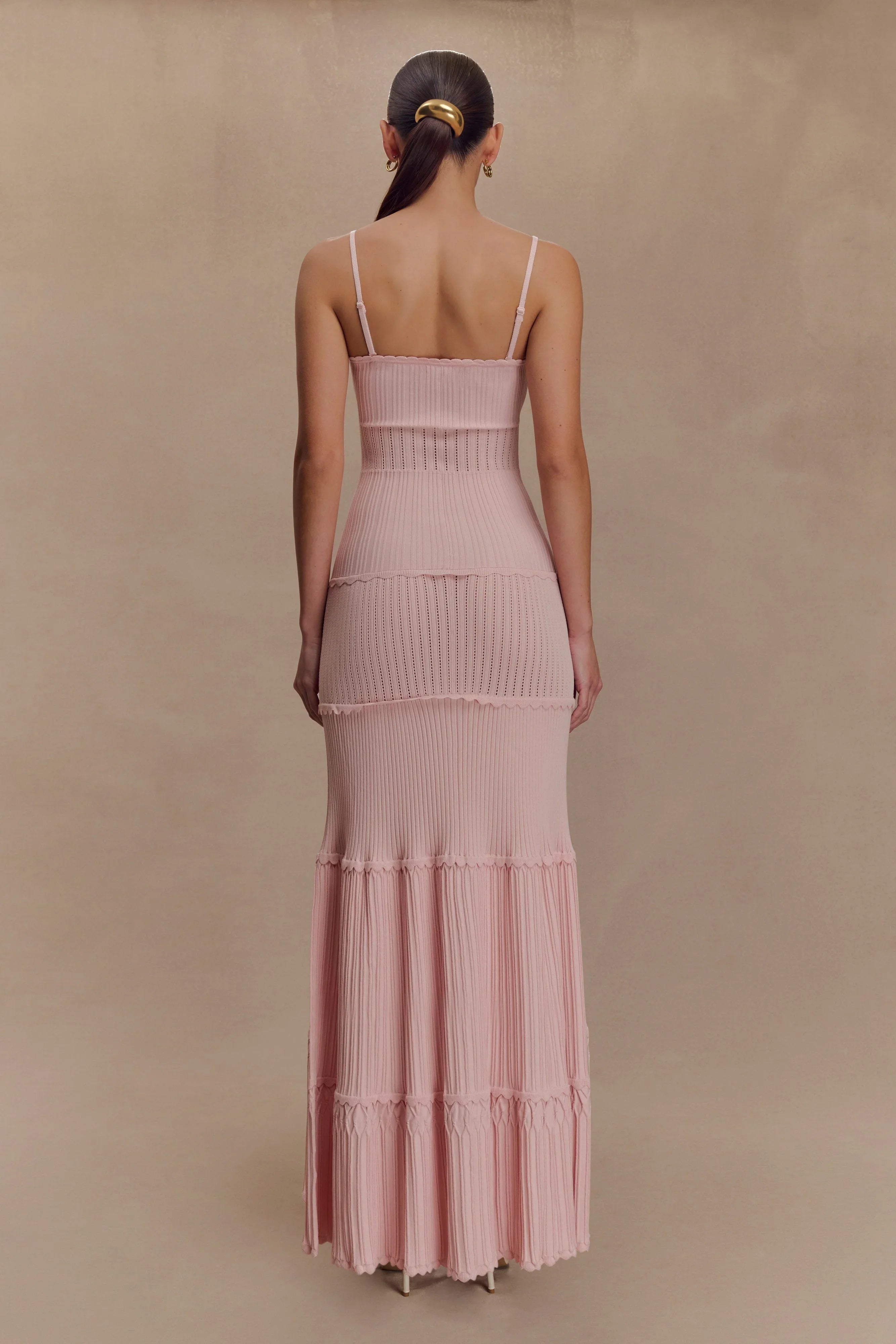 Finley Pointelle Knit Maxi Dress Baby Pink
