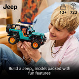 LEGO Technic Jeep Wrangler Rubicon SUV Building Toy for Boys Girls Ages 10 Model Car Kit with Detailed Features Display Set for Bedroom Decor Gift for Birthdays 42227