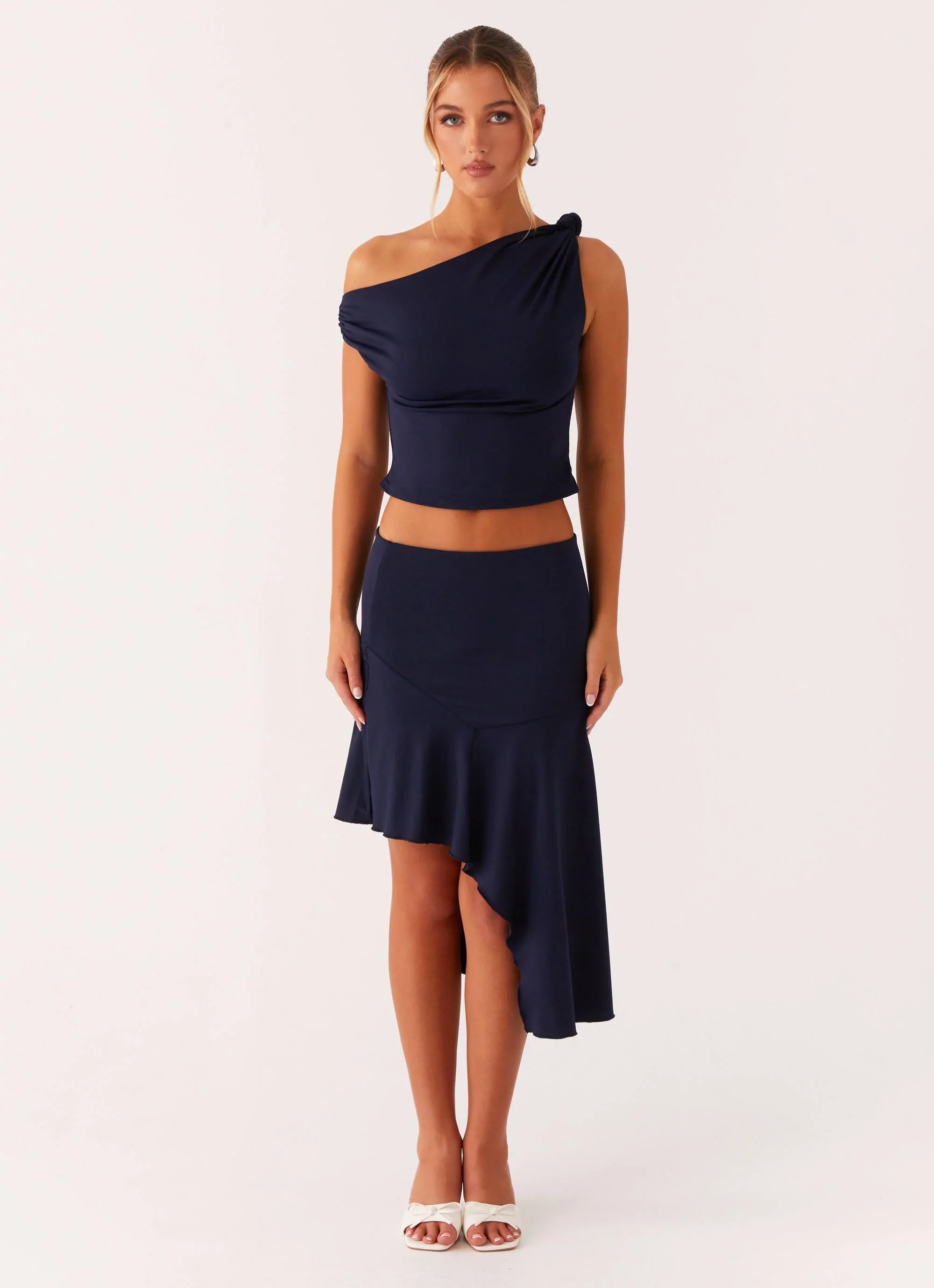 Viola Midi Skirt Navy
