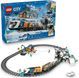 LEGO City Explorers Arctic Polar Express Train Set Building Learning Toys for Kids Remote Controlled Train for Boys Girls Ages 7 with 6 Explorer Minifigures Birthday Gift Idea 60470