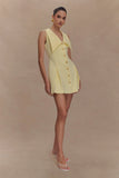 Oli Sleeveless Mini Dress Lemon