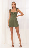 Jacquard Dress in Green
