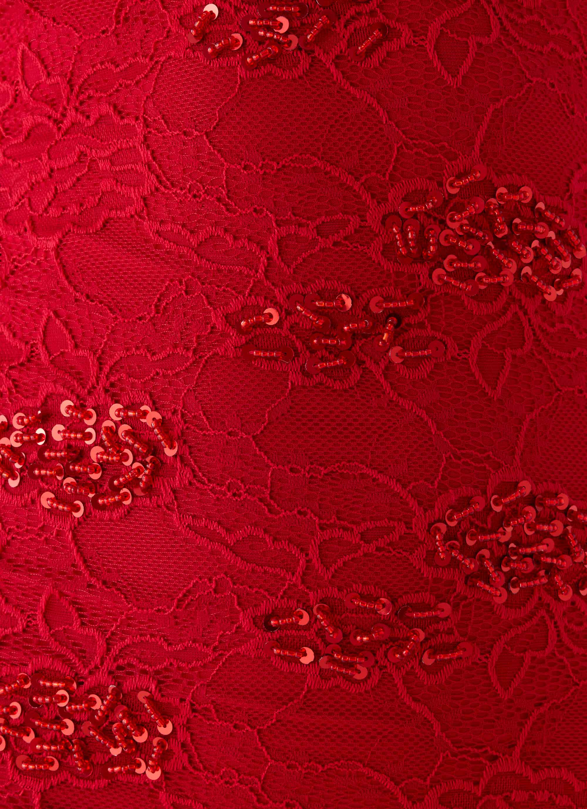 Sommers Lace Mini Dress Red