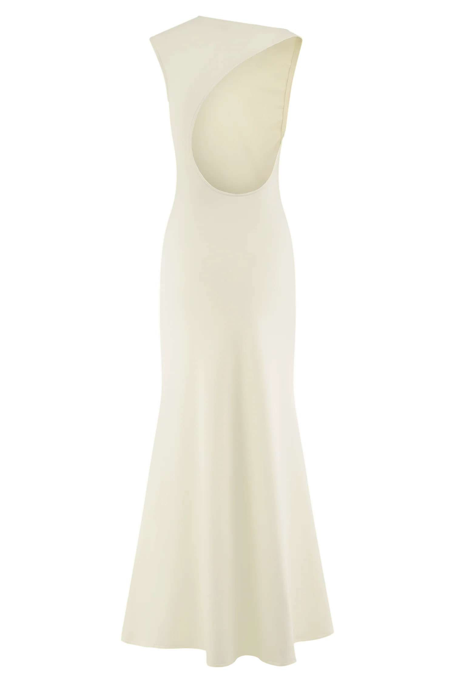 Katerina Scuba Jersey Cut Out Maxi Dress Ivory