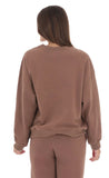 Fleece Jumper in Brown