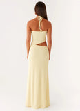 Lanah Cut Out Maxi Dress Yellow