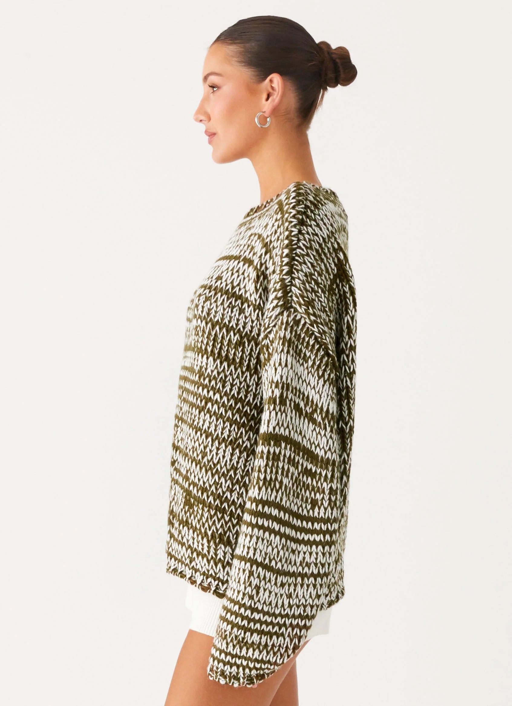 Darla Oversized Knit Jumper Khaki